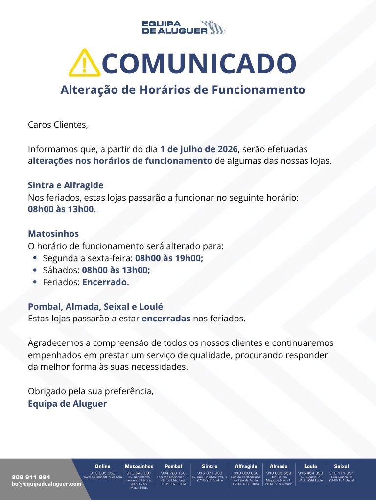 Aviso Matosinhos